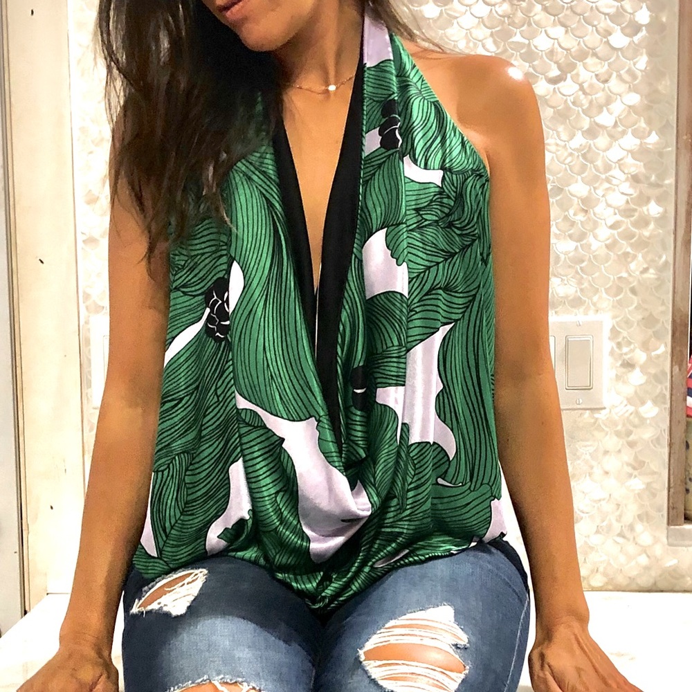 Fashion Halter Drape Top